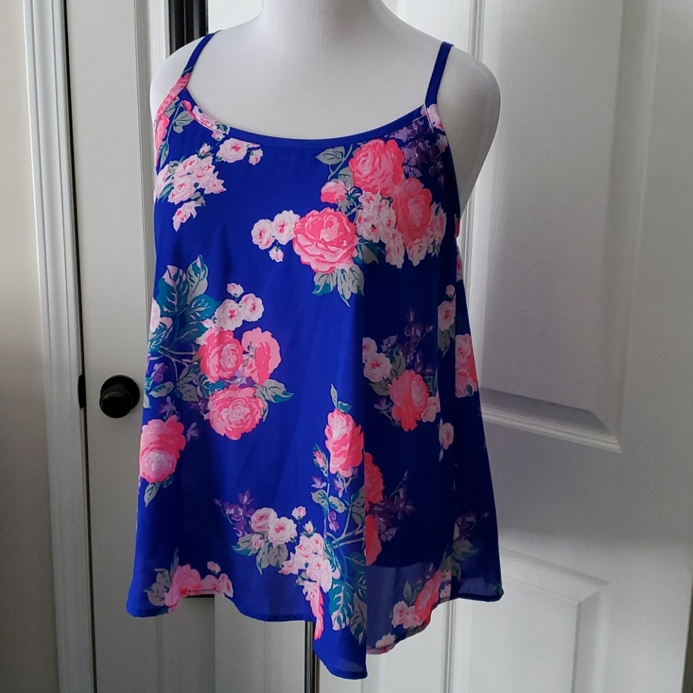 Torrid Floral Tank Sz 12